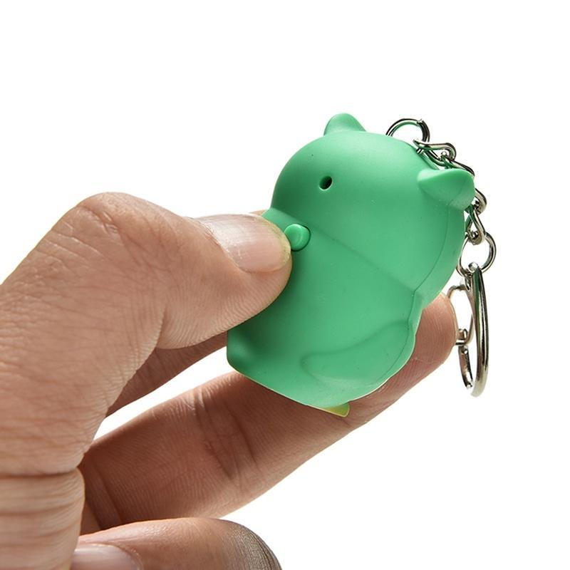 Модные фонарики совы свет милый брелок звуки брелок светодиодный брелок улюлюканье забавная игрушка