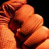 8Mil Heavy Duty Orange Nitrile Gloves Industrial Disposable Gloves with Diamond Textured Grip for Household Cleaning Work Gloves