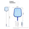 Swimming Pool Fine Mesh Leaf Skimmer 5 Section Adjustable Long Handle Net for Efficient Pool Pond Debris Leaf Cleaning