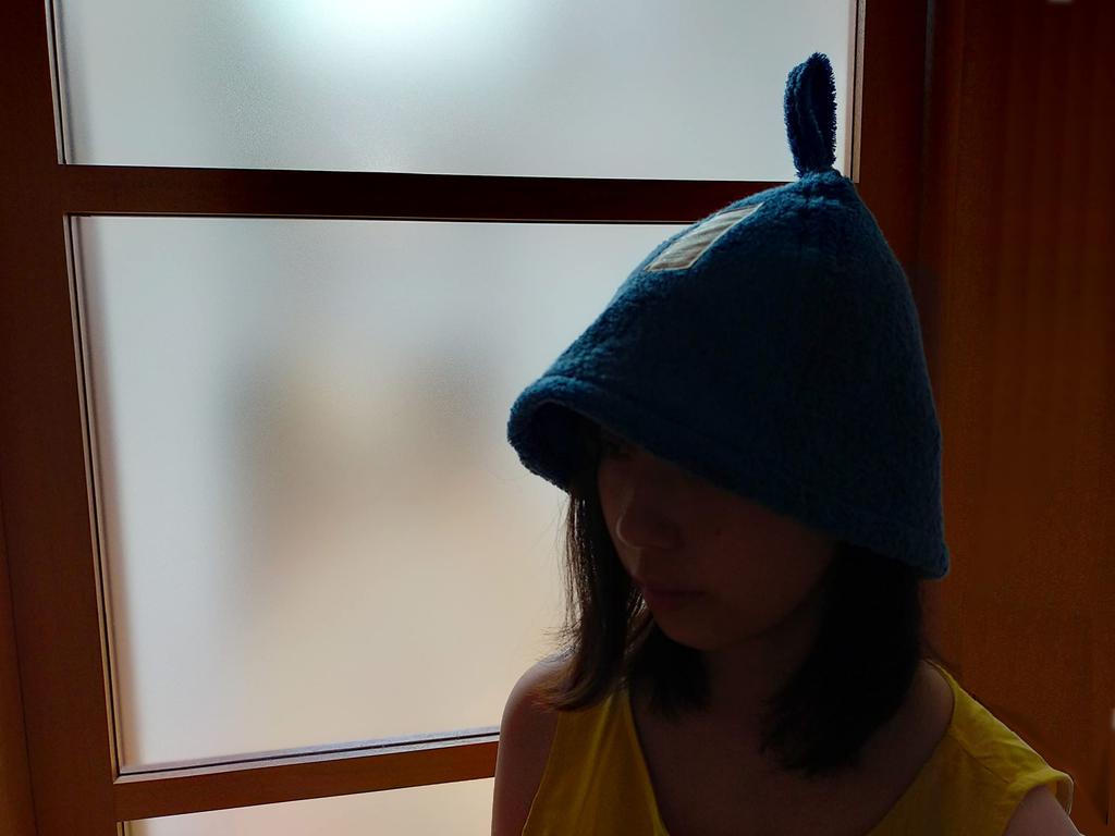 TRUE TOWEL Шапка для сауны Полотенце Imabari Сертифицированный бренд - (синий)