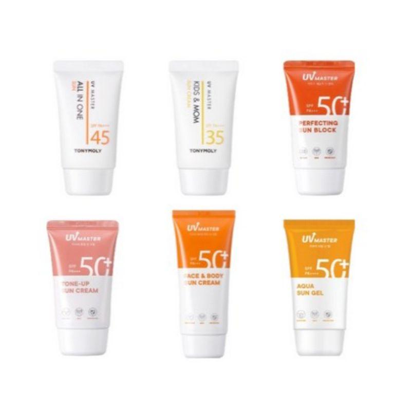 Tonymoly UV Master Perfecting Sunblock SPF50+ PA+++ 50 мл – Солнцезащитный крем для лица с высокой степенью защиты | Легкий ежедневный УФ-защитный крем K-Beauty
