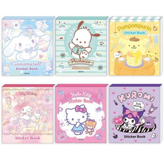 Набор наклеек Sanrio (Cinnamoroll Kuromi Pom Pom Purin Hello Kitty Pochaco My Melody), популярный персонаж в Корее