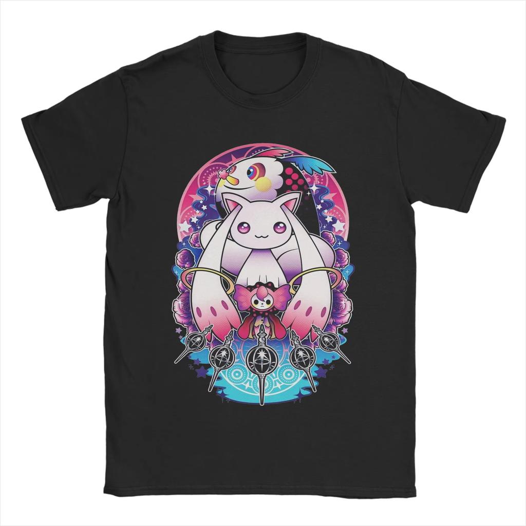 Puella Magi Madoka Magica Madoka Kaname Tshirt Pure Cotton Crew Neck Anime Graphic Print Unisex Wounisex Casual Oversized Streetwear