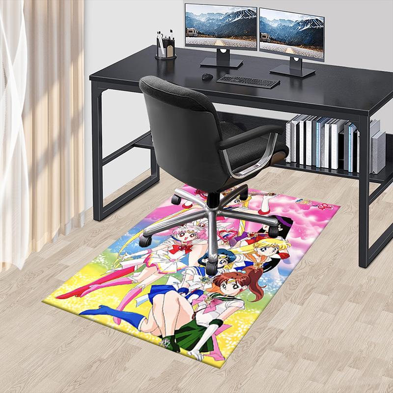 Sailor Moon Adventure Carpet For Playroom Bedroom Living Room Sofa Home Decorkids Game Area Rug Nonslip Floor Mat