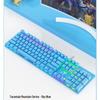 Механическая игровая клавиатура Wolf Spider F2088, синий переключатель, с подставкой для запястья для киберспорта и домашнего настольного компьютера.