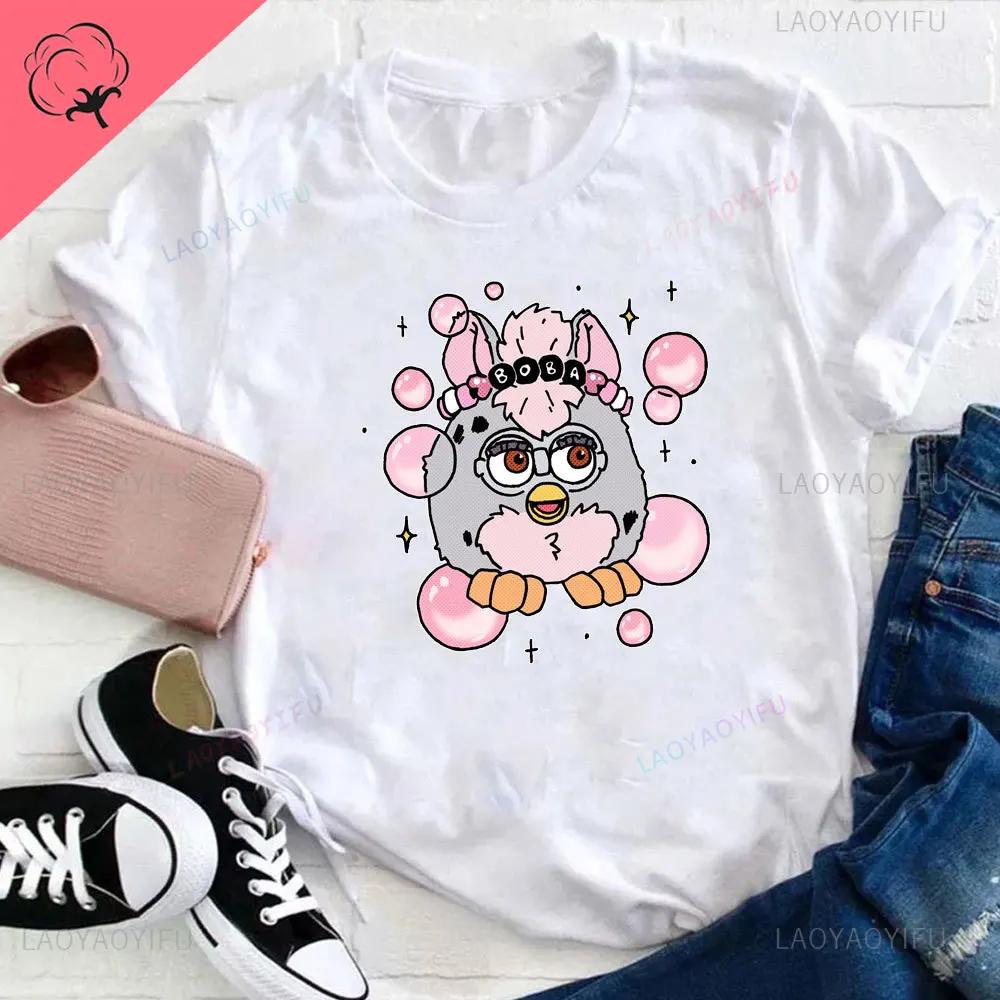 Furby Twilight Volturi New Moon Aro Caius Marcus The Volurby Funny Cartoon Classic Cotton T-Shirt Tee Graphic T Shirts Cotton