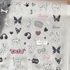 3D рельефные наклейки для ногтей 'Бабочка и далматин' - Крутой и дерзкий дизайн для телефона, камеры и кружки