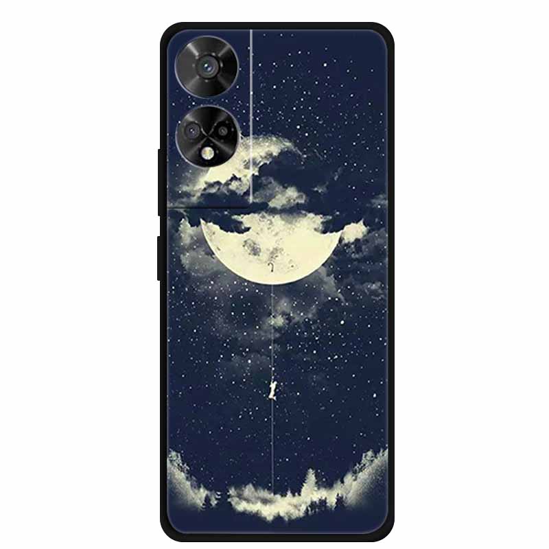 For TCL 50 SE Case Funny Painted Soft Silicone Back Cover for TCL 50 XE TPU Cool Skeleton Hand Protective Bumper Coque TCL 50