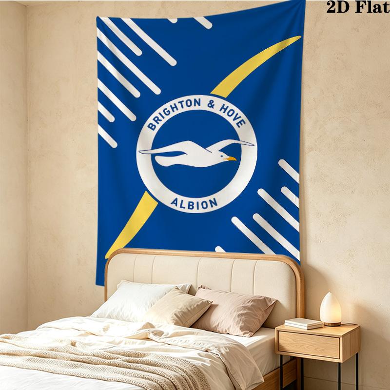 Brighton Wall Tapestry Aesthetic Wall Hanging Printed Fabric Blanket Decorative Tapestries For Bedroom Living Room Home Decor
