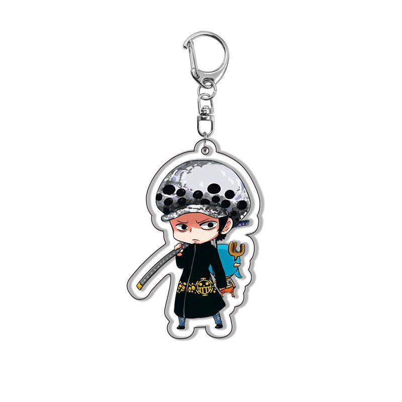 Аниме One Piece Акриловый Брелок-Подвеска Луффи Чоппер Зоро Ророноа Аксессуар для Рюкзака Высокое Качество Красивый Дизайн