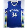 Mens Basketball Jersey Giannis Antetokounmpo Milwaukee Bucks 34 Fan Wear Sportswear Practice Game Training