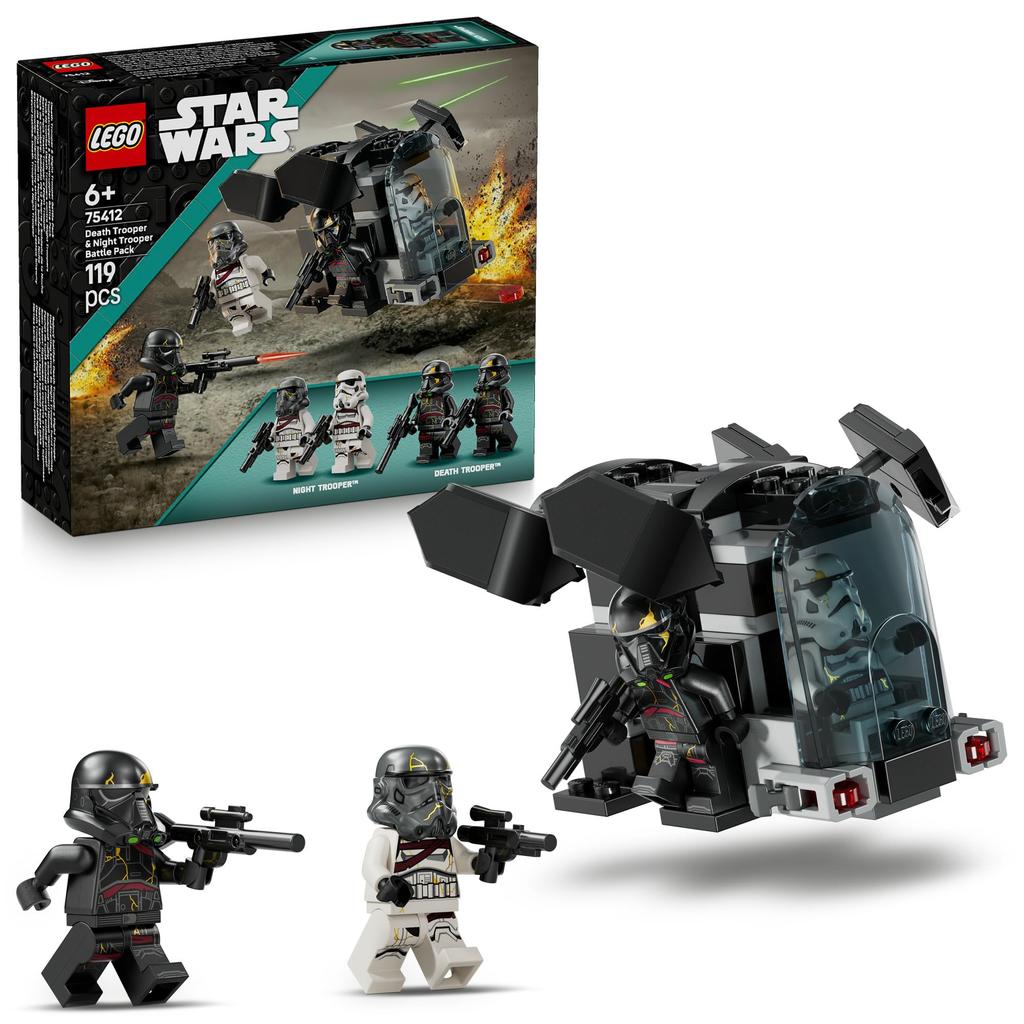 Игрушка LEGO Star Wars Боевой набор Штурмовик Смерти и Ночной Штурмовик - Подарок на День Рождения, Конструктор, Развивающая игрушка для мальчиков и девочек, Возраст 6, 7, 8,