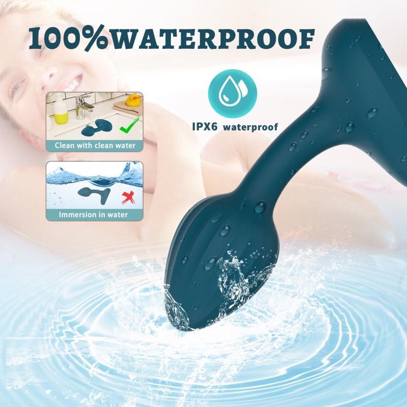 Вибрирующая Анальная пробка, массажер простаты, вибратор с дистанционным управлением, 10 режимов вибрации, силиконовая перезаряжаемая анальная пробка, секс-игрушки для мужчин и женщин