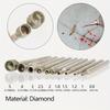 10 Pcs Diamond Abrasive Drill Bits for Jade Carving, Grinding Needles for Amber, Agate