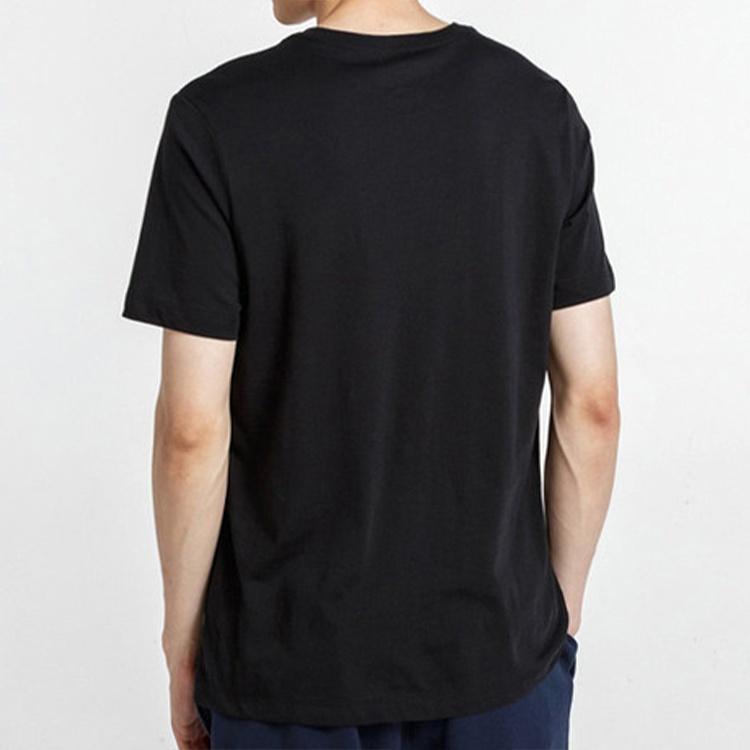Nike Sportswear Big Swoosh Tee Large Casual Sports Short Sleeve Black Men's AR5192-010