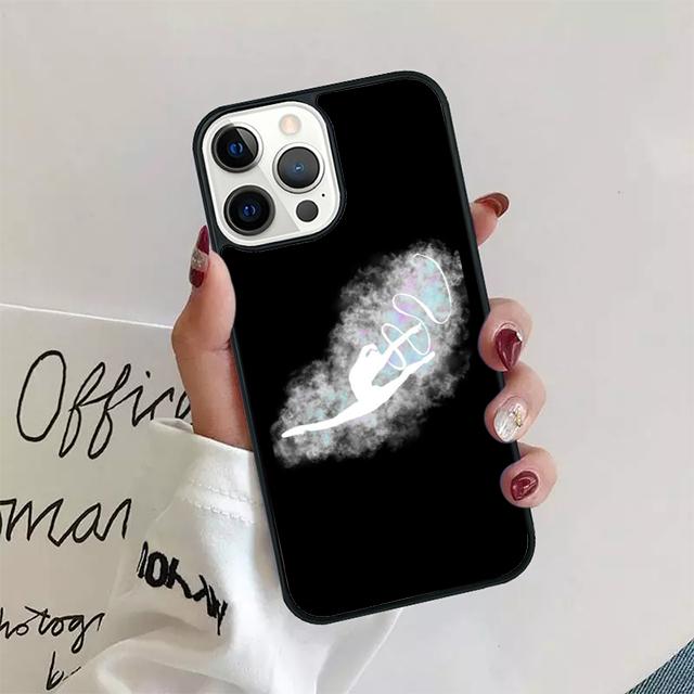 Гимнастическое движение с лентой Чехол для телефона Для iPhone 17 Air 15 16 14 13 12 Pro Max 11 Pro Max Plus Coque Shell