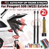 Auto Pop-Up Trunk Struts for Peugeot 508 (W23) Estate 2010-present Automatic Opening Gas Lift Supports with Springs
