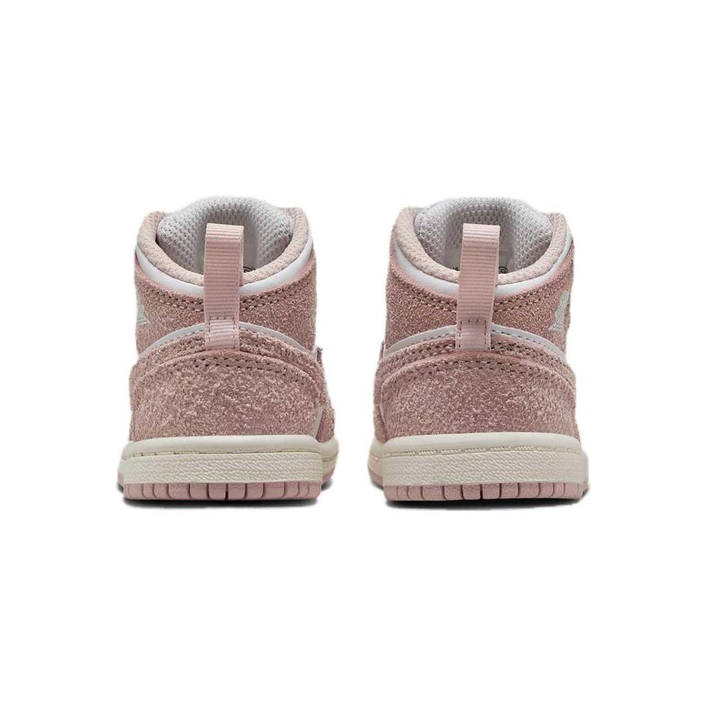 Air Jordan 1 Mid SE TD Legend Розовые детские кроссовки Белый парус FN7537-161