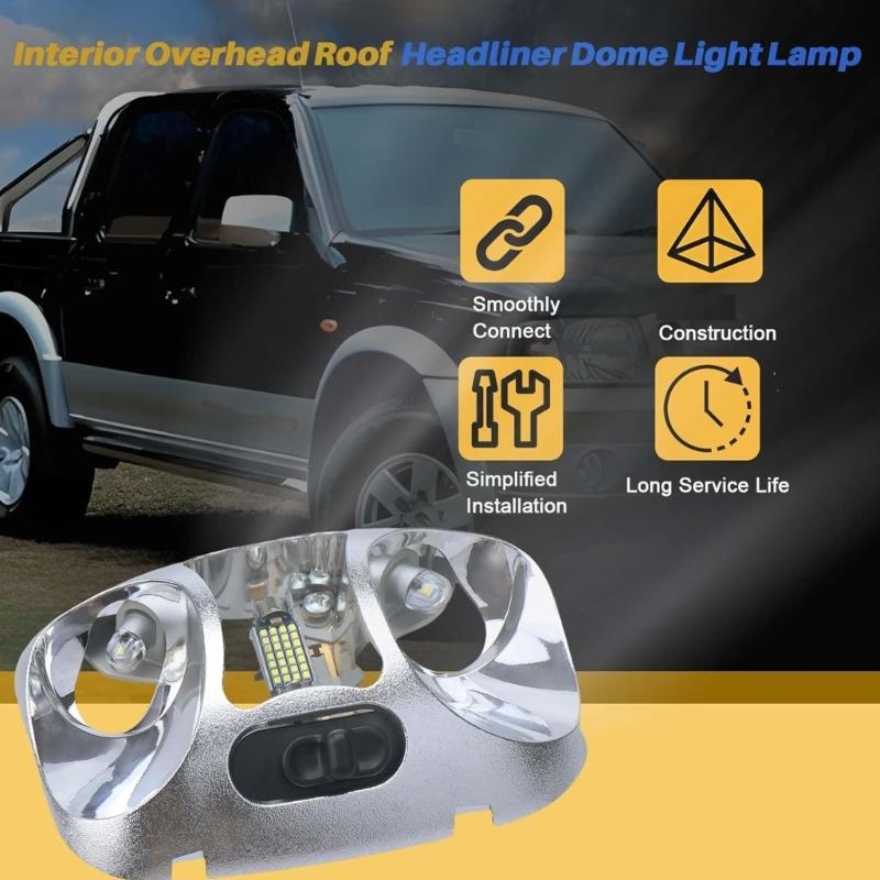 F37Z-13776-B F37Z13776B Energy Efficient LED Ceiling Interior Dome Light Assembly Suitable for Roof Headliners Map Lamp