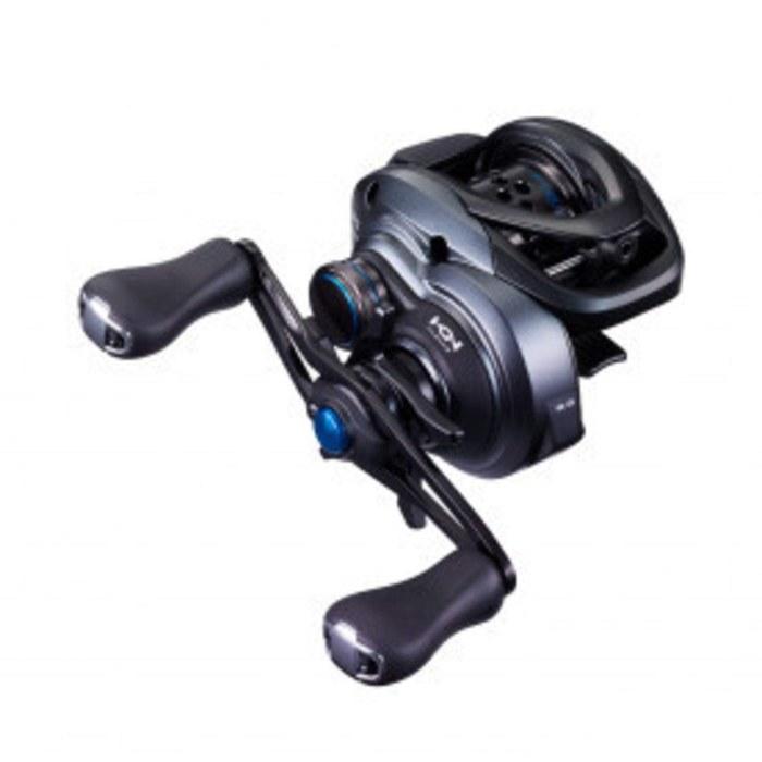 Мультипликаторная катушка Shimano SLX BFS 2021 (Правая рука) - Черный, Серый