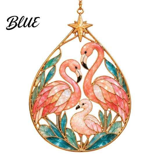 Безопасное для животных Подвесное украшение Фламинго Рождественский ornament Акриловое Прибрежное украшение для елки Украшения Тропический пляжный подвес для Рождественской елки Дома