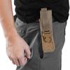Portable Utility Outdoor Military Tactic Molle Belt Pouch Flashlight Storage Bag(Black)