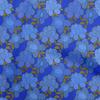 Cotton Flex Blue Fabric Asian Chinese Floral Sewing Fabric By The Yard Printed Diy Clothing Sewing Supplies 40 Inch