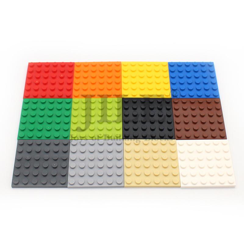 10 шт. Moc 3958 Креативная маленькая базовая пластина 6x6 Сделай сам Строительные блоки Кирпичи Совместимые с конструкторами