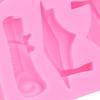 Силиконовая форма для выпечки и декора, шапочка выпускника, для мастики, шоколада, торта, кухонные принадлежности, Розовый