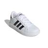 adidas Grand Court 2.0 Big Kid White Black Детские кроссовки Cloud-White Core-Black GW6511