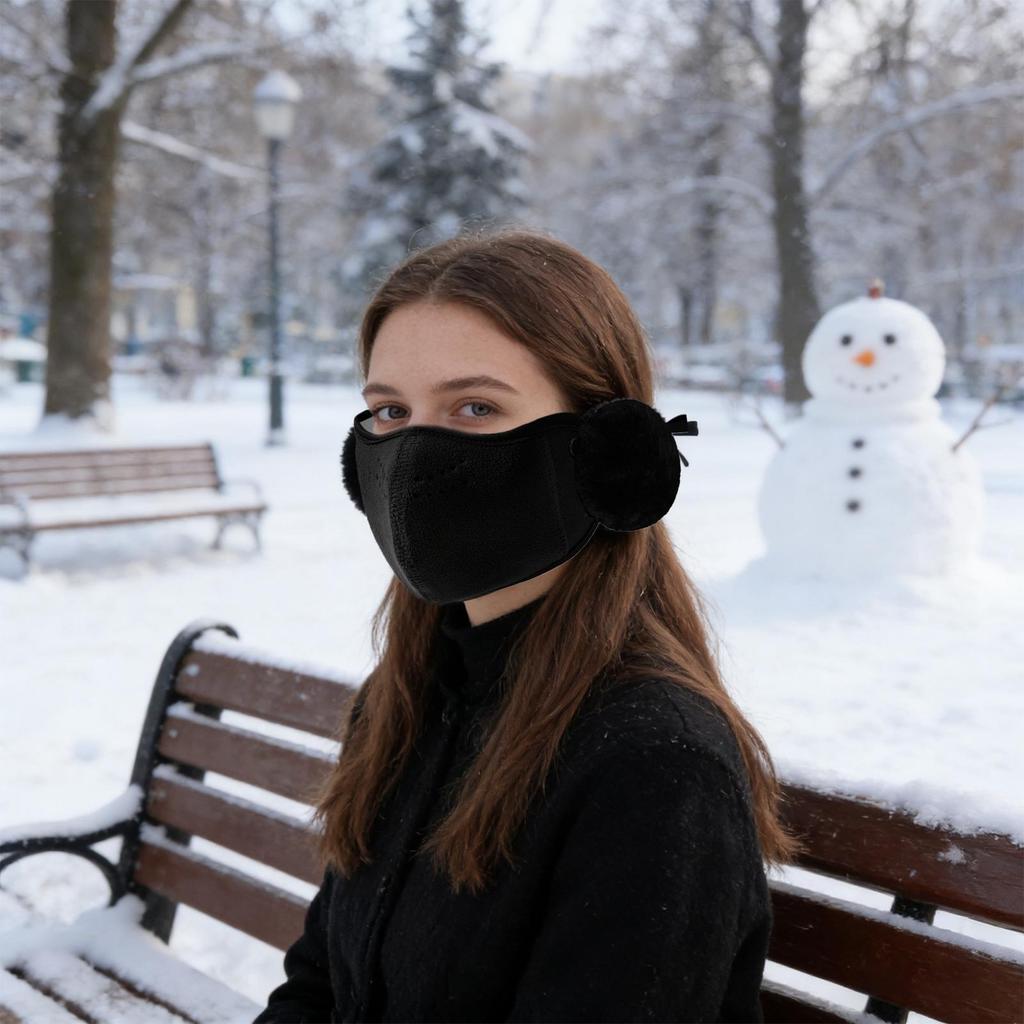 Зимняя маска для лица ветрозащитный щиток с ушными клапанами маска для лица для спорта пешего туризма поездок на работу езды на велосипеде женщин зимняя уличная катания на лыжах
