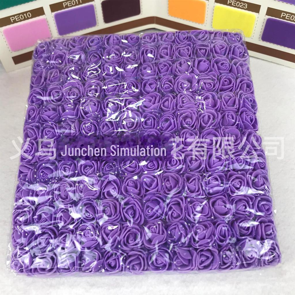 144 розы из пряжи 2,5 см своими руками - цветы из пенополиэтилена для свадебных и конфетных венков