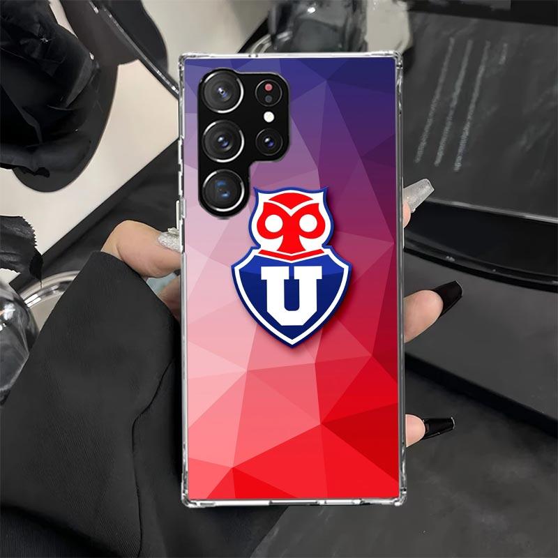 De Chile U-University Logo Phone Case for Samsung Galaxy S25 Edge S24 Ultra S23 Plus S22 S20 FE S10 + Soft Print Cover Coque