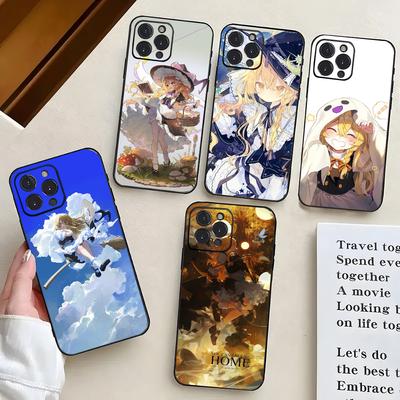 1 шт. Мариса Кирисаме аниме Touhou чехол для телефона силиконовый мягкий для iPhone 16 15 14 13 12 11 X XR Plus Pro Max Plus