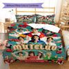 Mutelao Thai Drama Character Poster Print 3 Pieces Duvet Cover Set Drama Fan Bedding Bedroom Home Decor Without Pillow Core Comforter