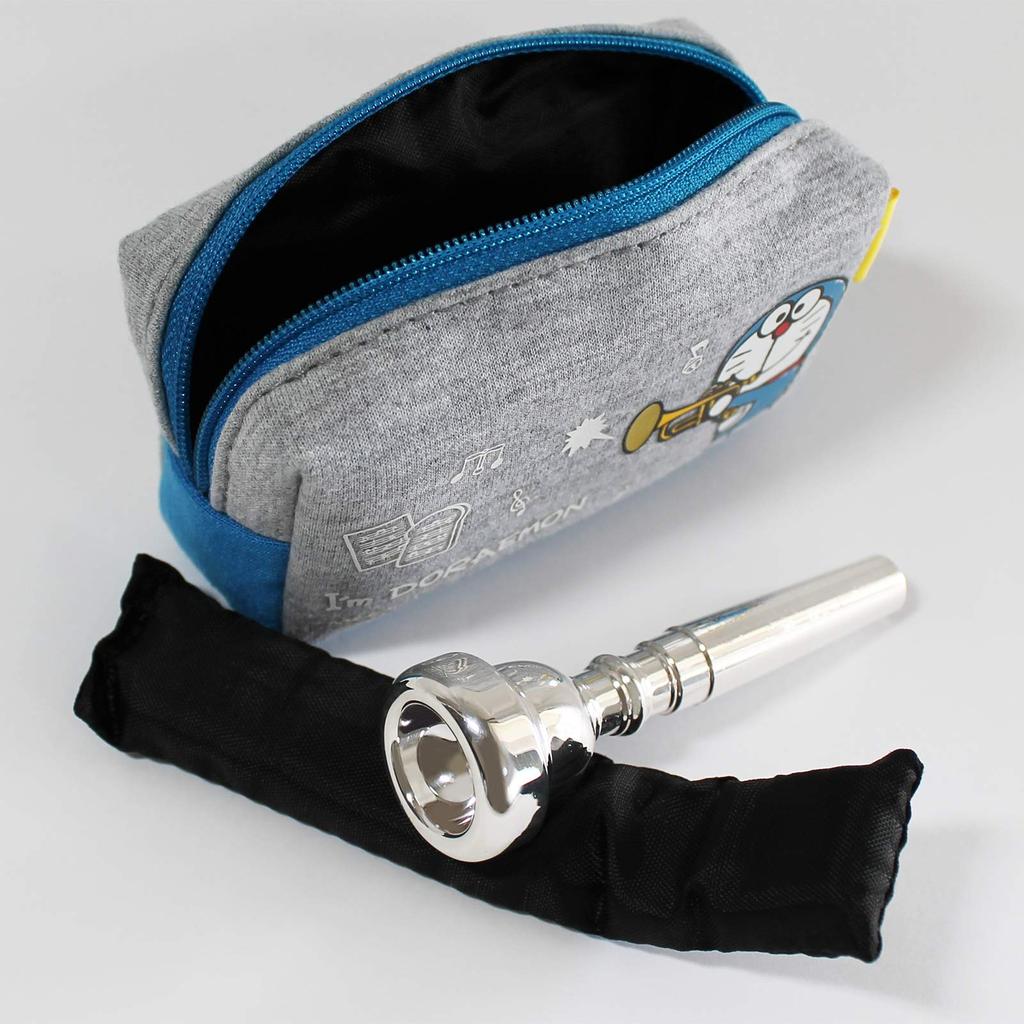 Nonaka Trombone Mouthpiece Sanrio Design Pouch, "I'm Doraemon"