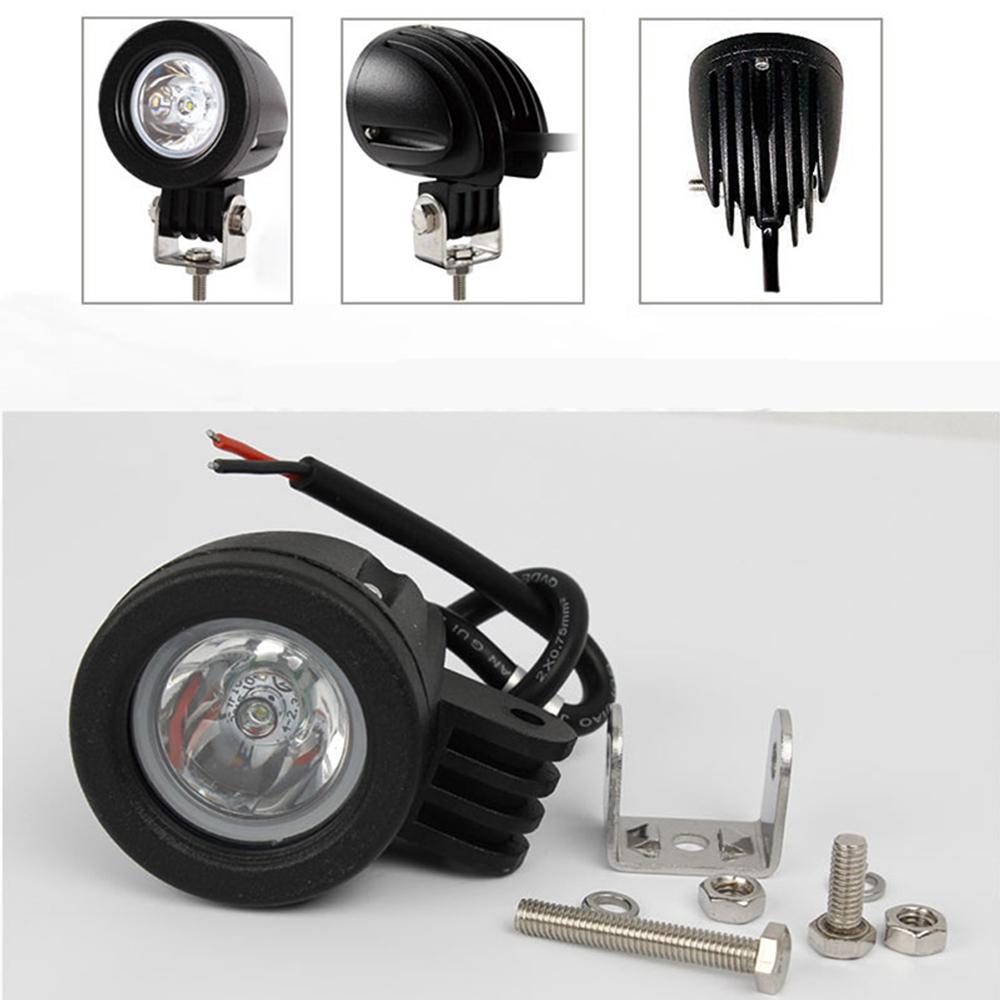 2pcs 10W LED Work Light For Offroad Motorcycle 4x4 ATV Motor Spot Beam Lights 6500K Work Driving Fog Light 2 Inch headlight bulb