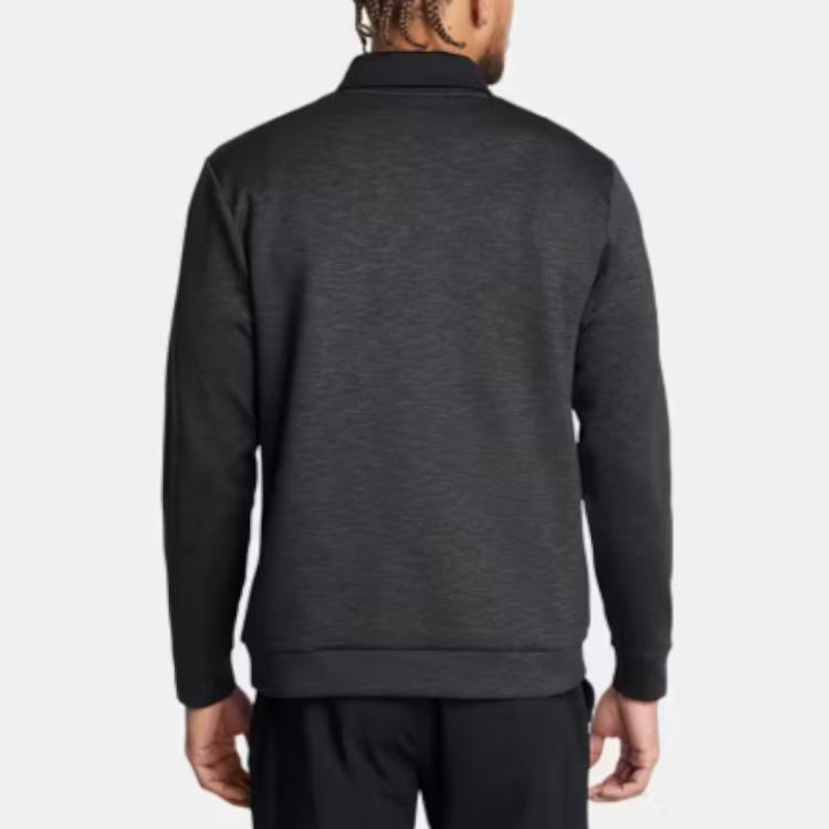 Under Armour Повышенный UA Drive Midlayer Crew флисовый тренировочный повседневный круглый вырез толстовка мужская толстовка черный 1387122-001