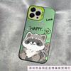 Милый енот для чехла на телефон iPhone 17 Apple 16promax15 нишевый 14pro большое отверстие 13