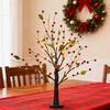 22" Berry Blossom Twinkling Tree with Lights 24 LED Lighted Branches Artificial Christmas Tabletop Bonsai Lamp for Living Room Bedroom Home Decor