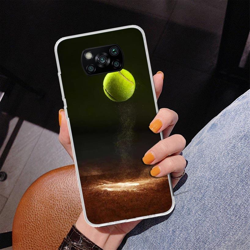 Tennis Sport Phnoe Case for Xiaomi Poco X5 X6 X7 Pro X4 Gt F7 Ultra M8 M7 Redmi 15C 15 13C 13 12C 12 Unique Cover Coque Poco X7