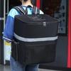 Большая сумка для доставки Водонепроницаемая Термоизолированная Контейнер для пикника и обеда Сумка для хранения еды Наружная Дорожная Туристическая Рюкзак для доставки