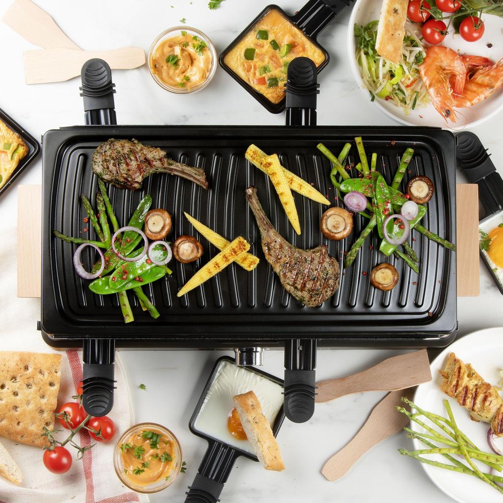 Appareil a raclette - DOMO - DO9294G - 8 personnes - Gril - 1400 W