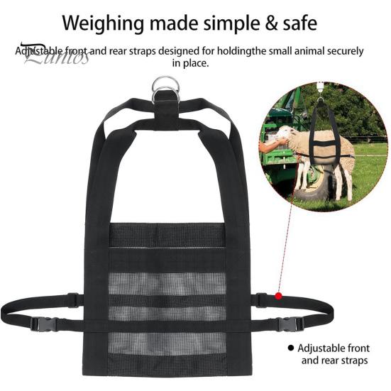 Подвесной ремень для взвешивания телят, подвесной ремень для весов с регулируемыми ремнями, пояс для взвешивания скота для телят, ягнят, коз, альпак