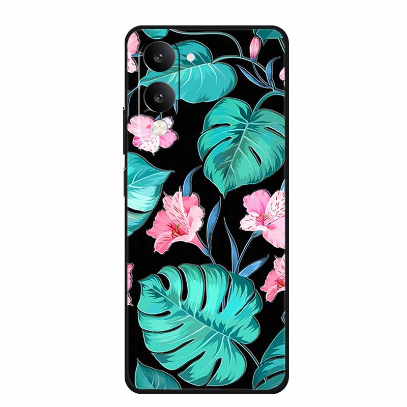 3D Тисненый Чехол Для Vivo iQOO Z10 Lite Чехол Для Телефона Coque Цветы Силиконовый Мягкий Задний Чехол Для Vivo Y29S Y29T Y19s GT 5G Чехол Funda