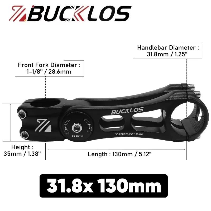 BUCKLOS Вынос руля для MTB 3D Кованый Алюминиевый Сплав 31.8мм Велосипедный Вынос Руля 90/110/145мм ±80° Регулируемый Вынос Велосипеда Часть для MTB