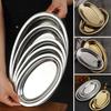 Large Capacity Steamed Fish Dish 304 Stainless Steel Baking Tray for Cooking Serving