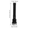 Black LED Torch Telescopic Zoom COB Light Lamp Portable Zoomable Flashlight  Camping