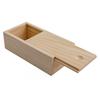 Blank Pine Pull-out Box Natural Case Slide Jewelry Case Gift Box Wood Storage Box  DIY Case