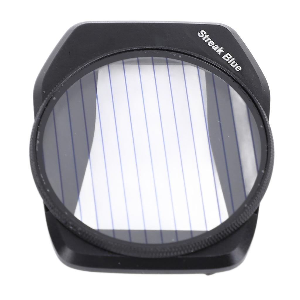 Drone Effect Filter HD Coated Snap On Portable Aluminum Frame Optical Glass Blue Streak Filter for AIR3S